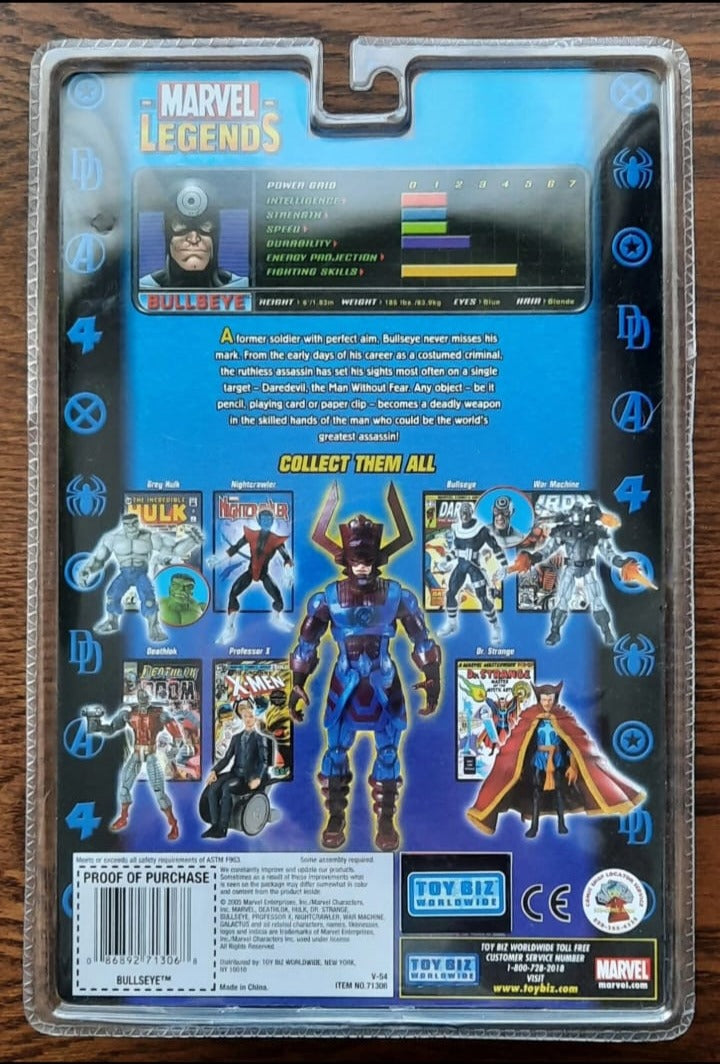 Toybiz Marvel Legends BAF Galactus Bullseye Versión Furiosa