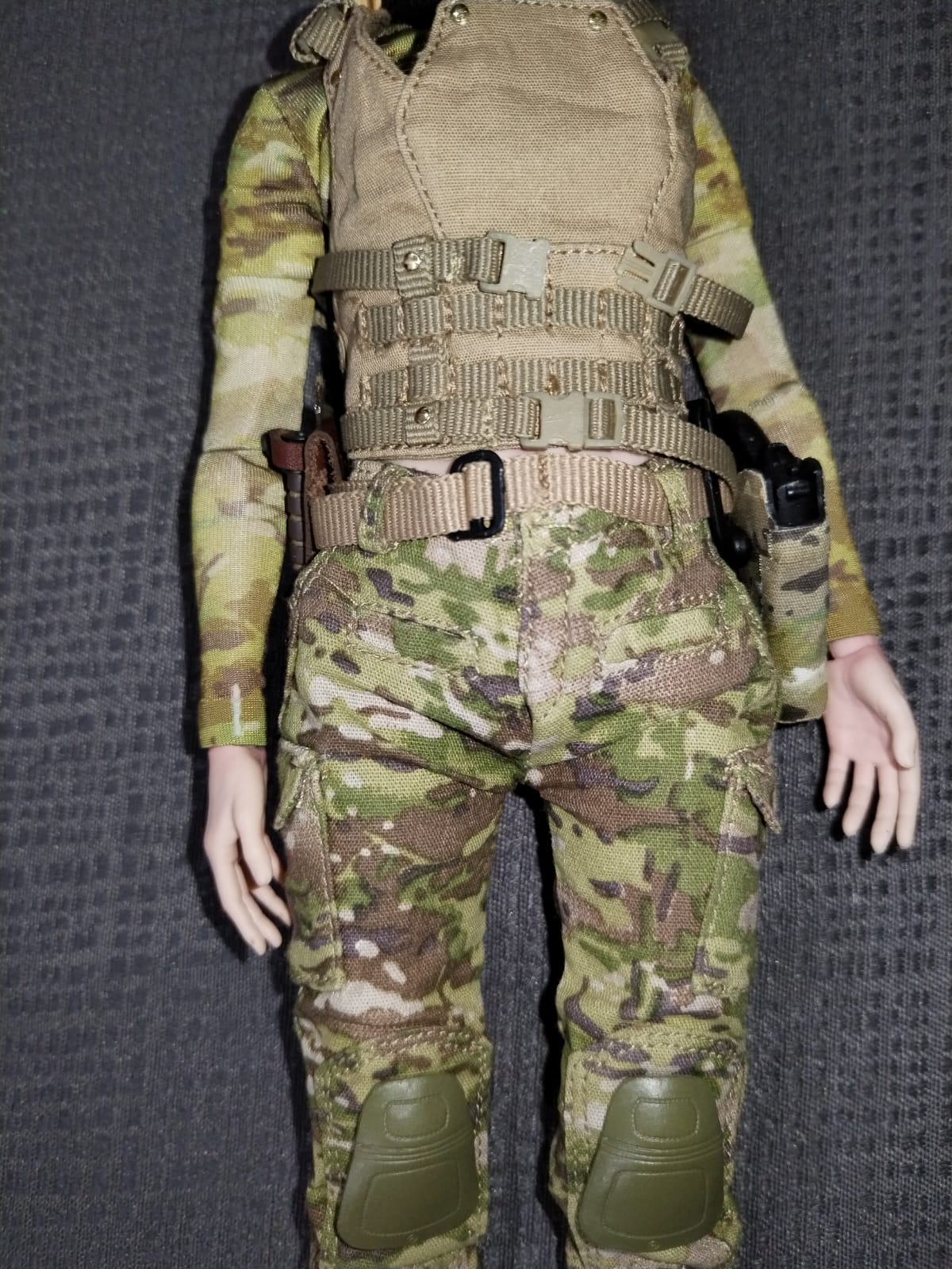 Recon Girl 1/6: torso y pantalón camuflado, cuerpo completo