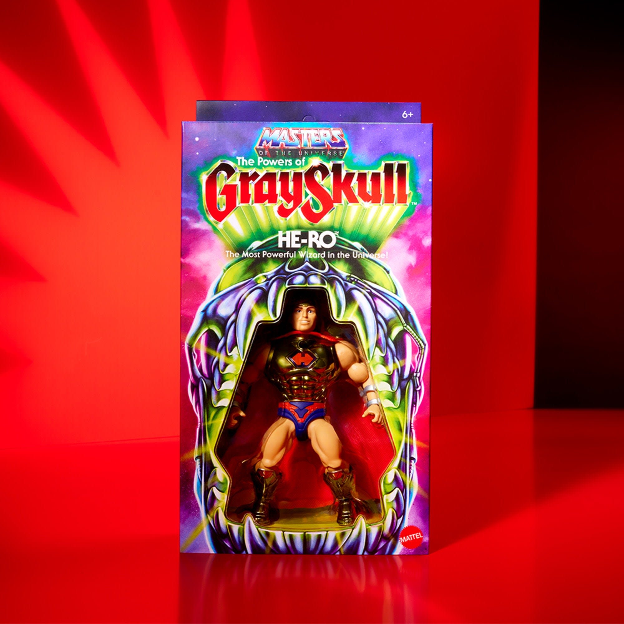 He-Ro de The Powers of GraySkull en su caja sellada con ventana