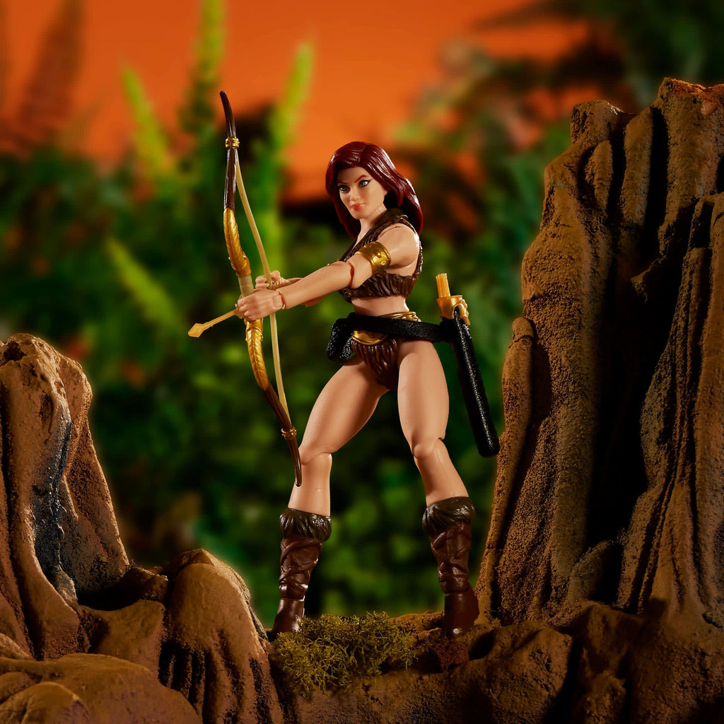 Sharella de The Powers of GraySkull, detalle de la escultura