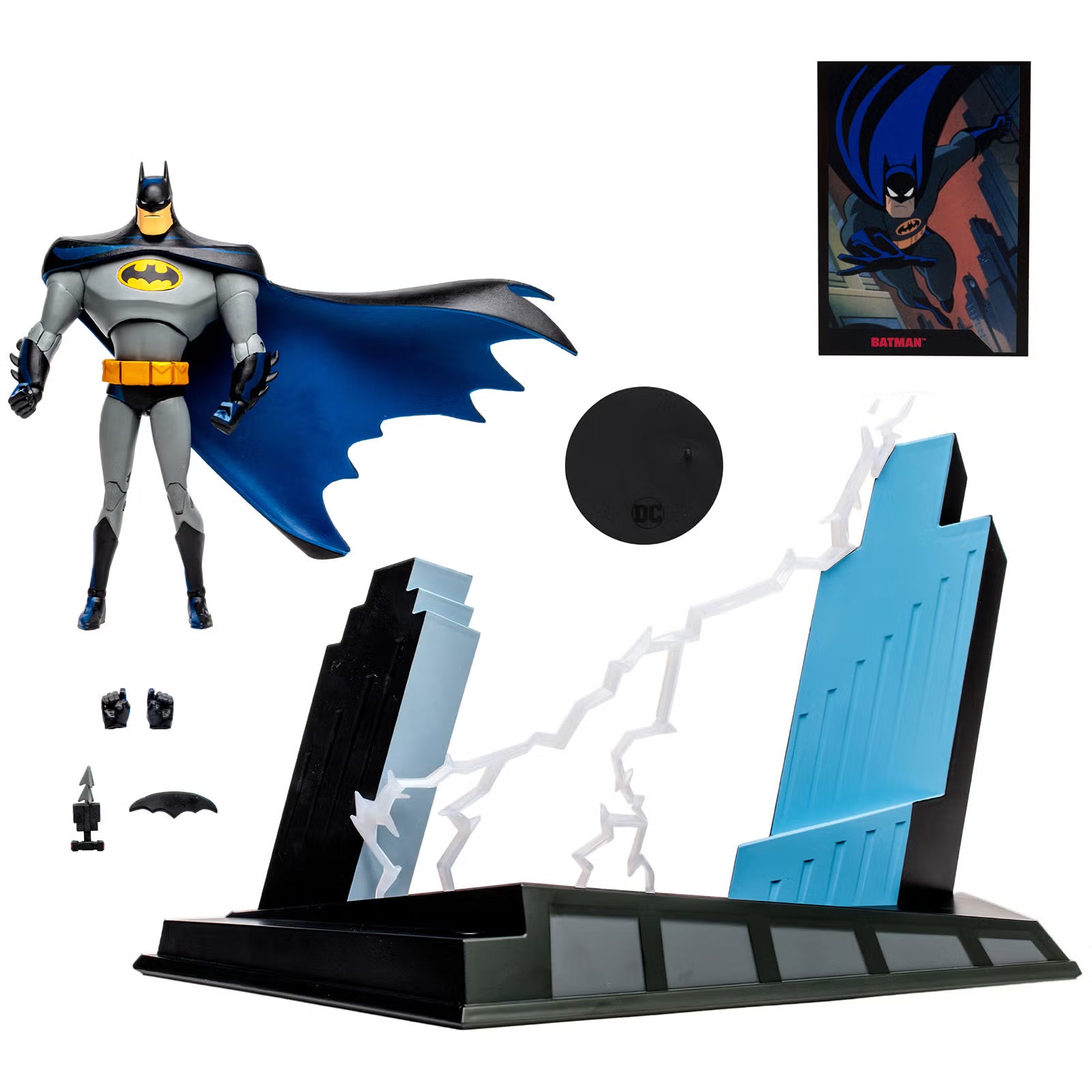 Batman The Animated Series 30 Aniversario Gold Label McFarlane DC Direct 7 pulgadas con base iluminada — vista 2