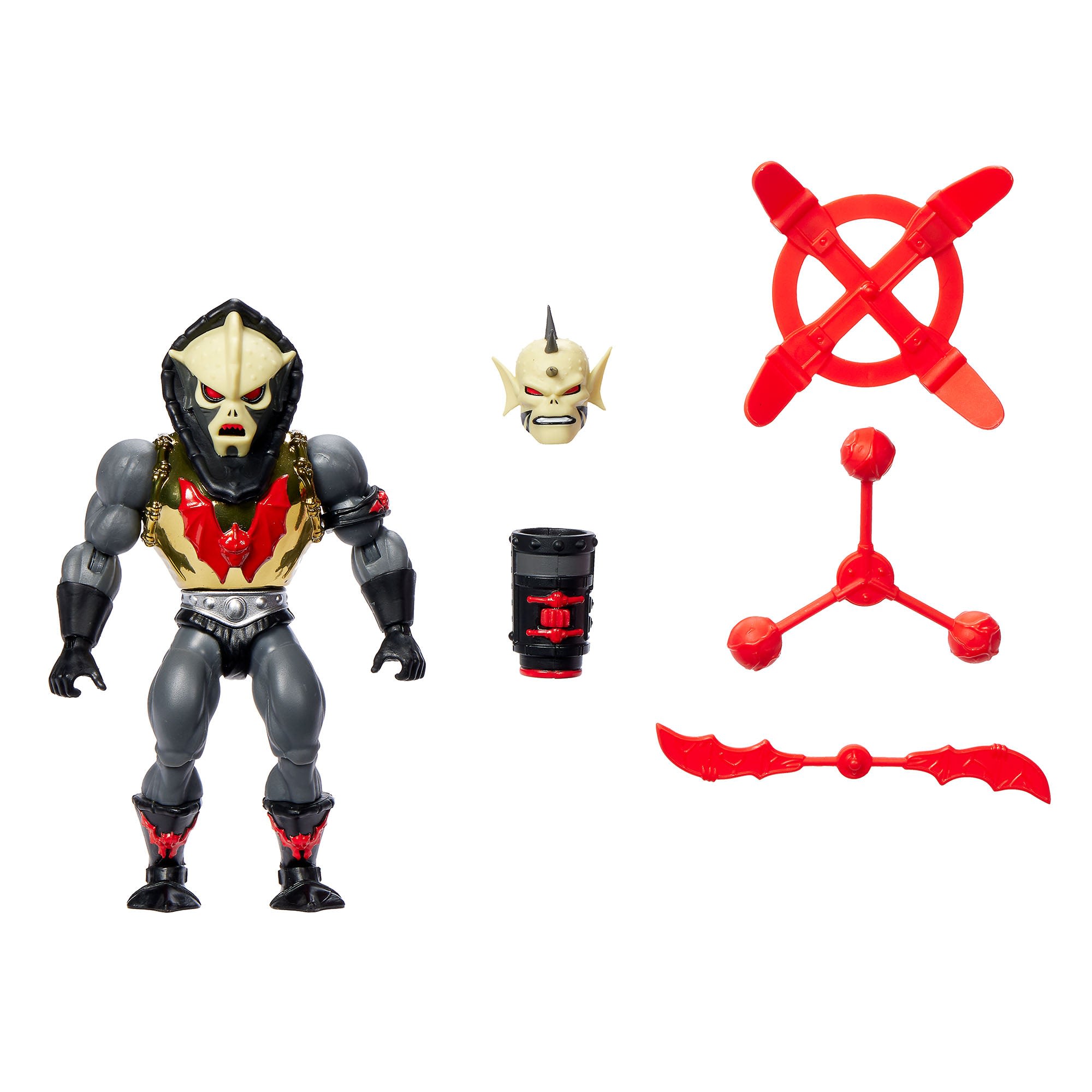 Hurricane Hordak en su caja Collectors Edition con el brazo robótico y las armas a la vista