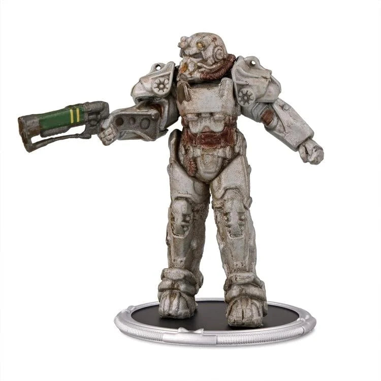 Figura de la servoarmadura T-60 de Fallout, Syndicate Collectibles 3 pulgadas, con el rifle láser