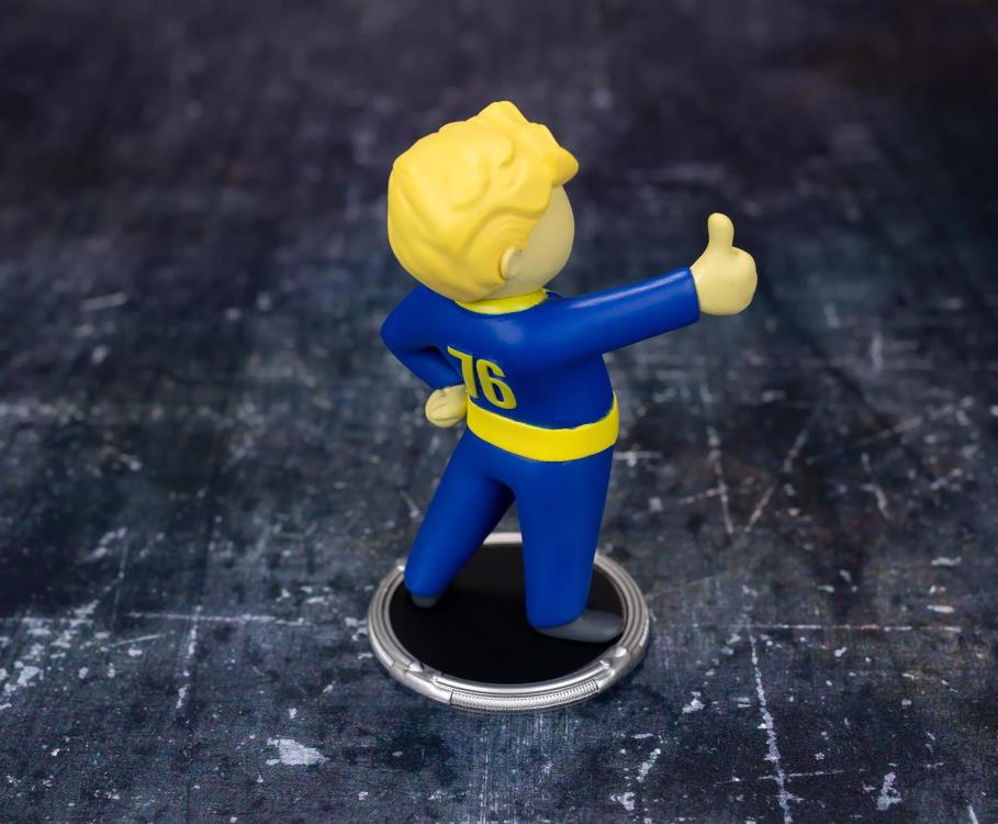 Figura Vault Boy de Fallout, vista posterior