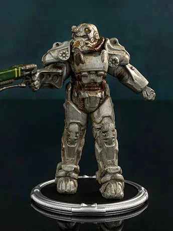 Figura T-60 Power Armor de Fallout, vista posterior de la servoarmadura
