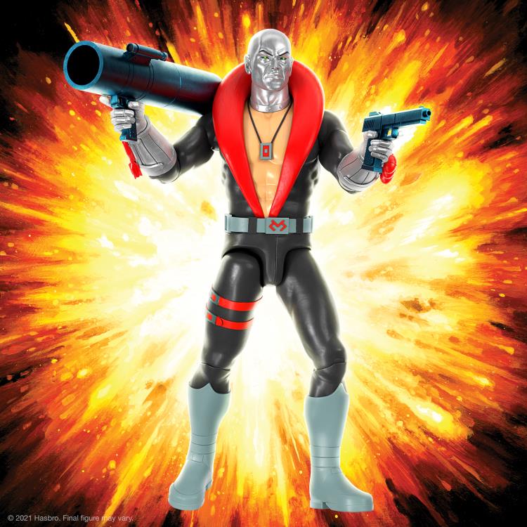 Destro de Super7 con sus tres cabezas intercambiables, ocho manos cromadas y lanzacohetes