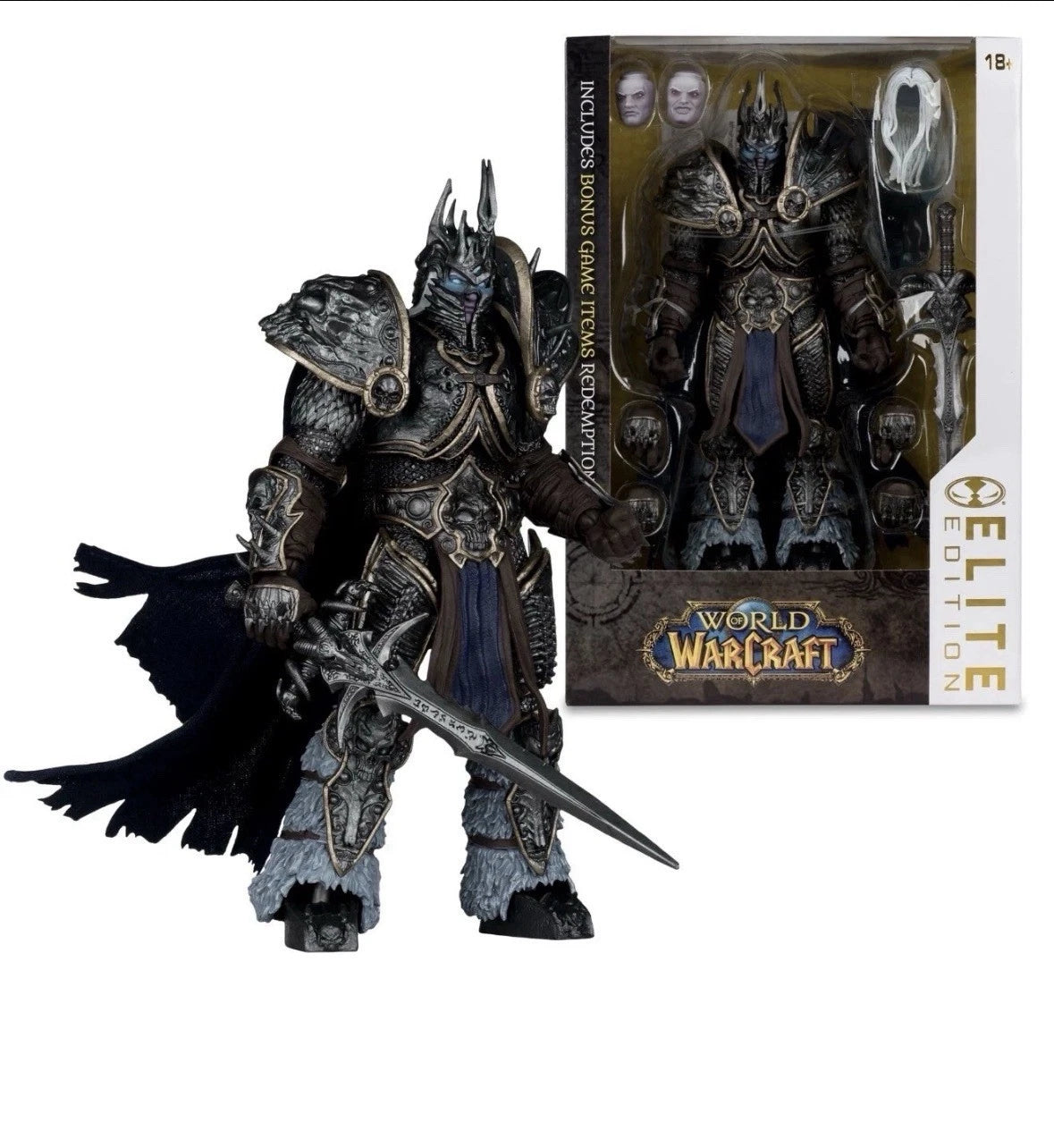 The Lich King de World of Warcraft, figura McFarlane Elite Edition #9 Deluxe de 7 pulgadas