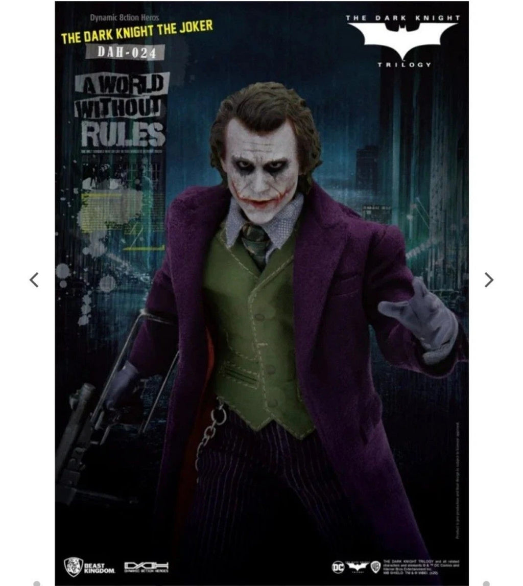 Detalle del retrato esculpido del Joker DAH-024S con el maquillaje corrido