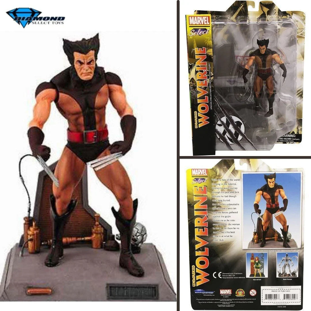 Diamond Select Toys Marvel Select Wolverine Unmasked Logan Figura 1:10