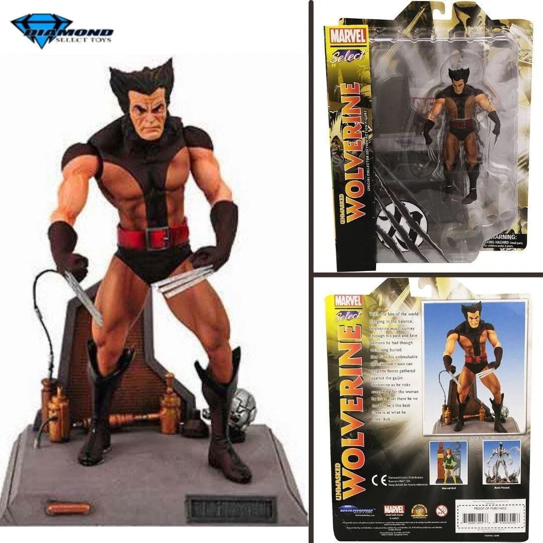 Diamond Select Toys Marvel Select Wolverine Unmasked Logan Figura 1:10