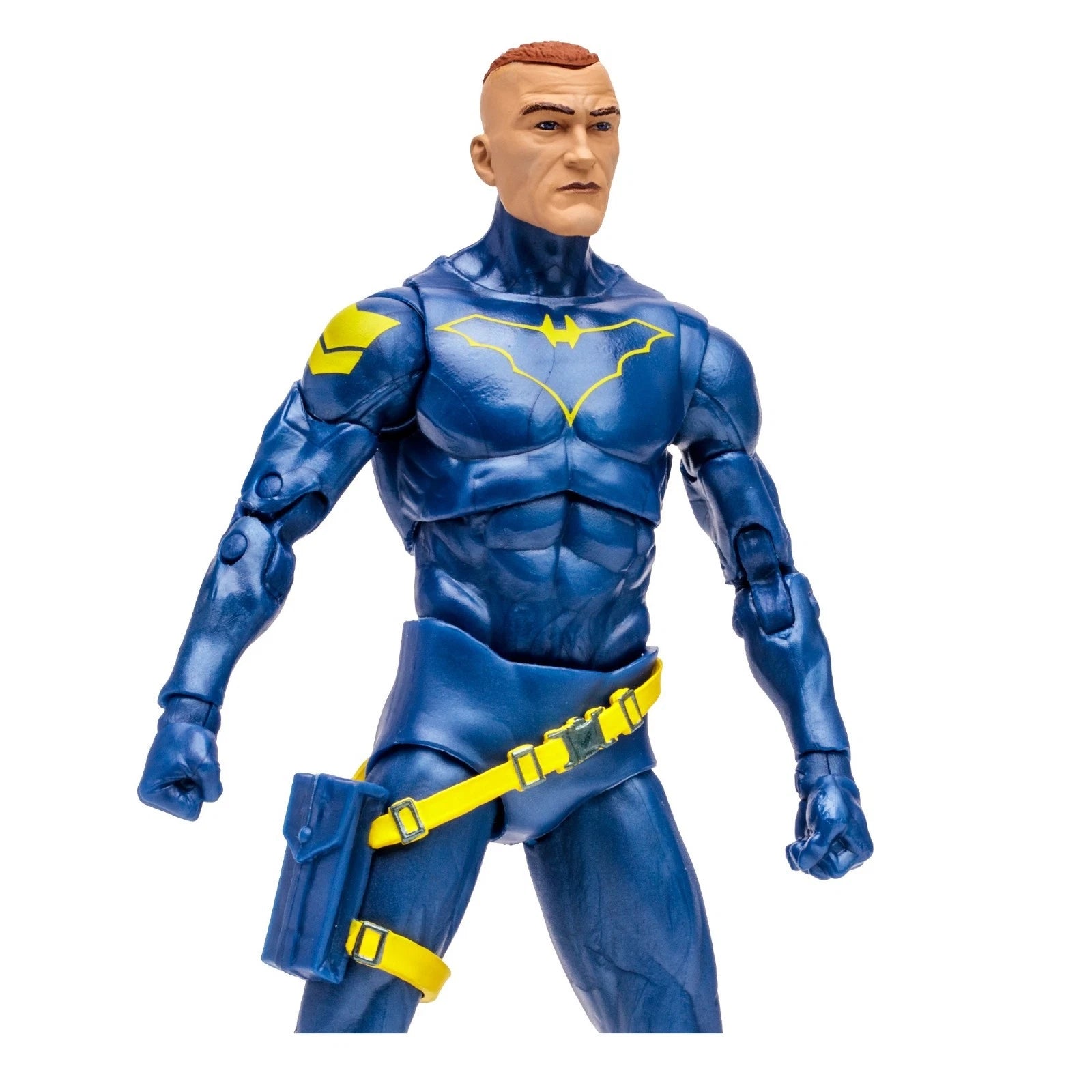 Jim Gordon as Batman con la cabeza intercambiable sin capucha puesta