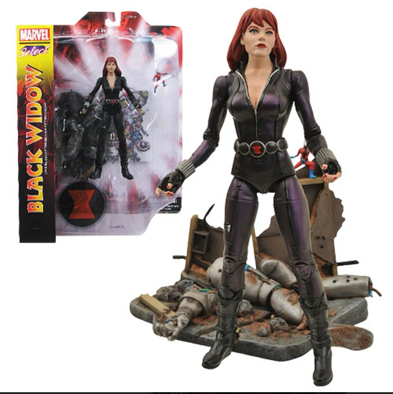 Diamond Select Toys Marvel Select Black Widow Natasha Romanoff Figura 1:10