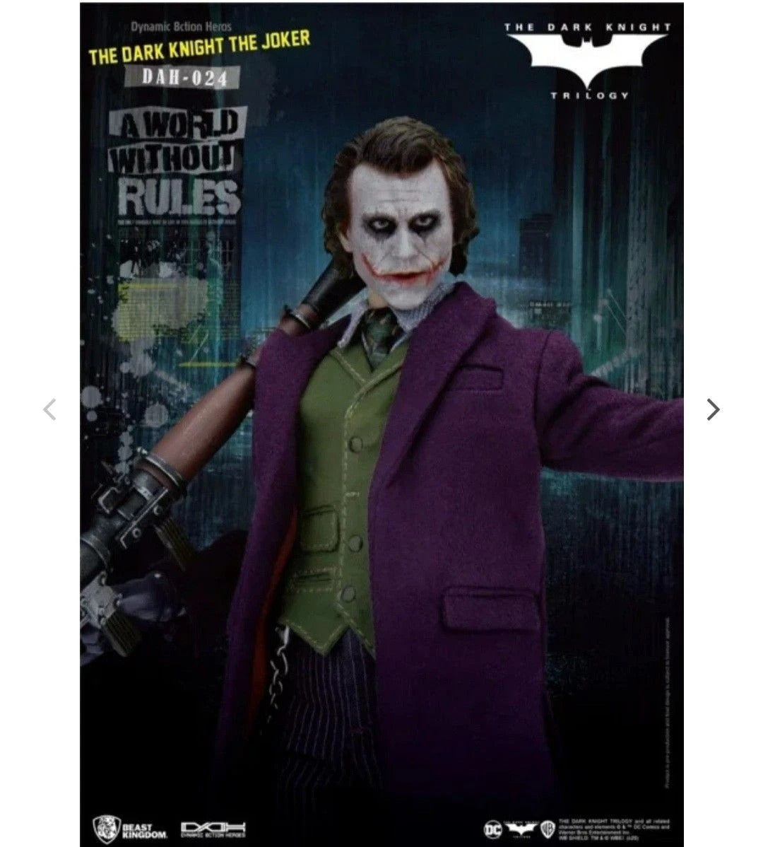 Accesorios incluidos con el Joker DAH-024S: armas y manos intercambiables
