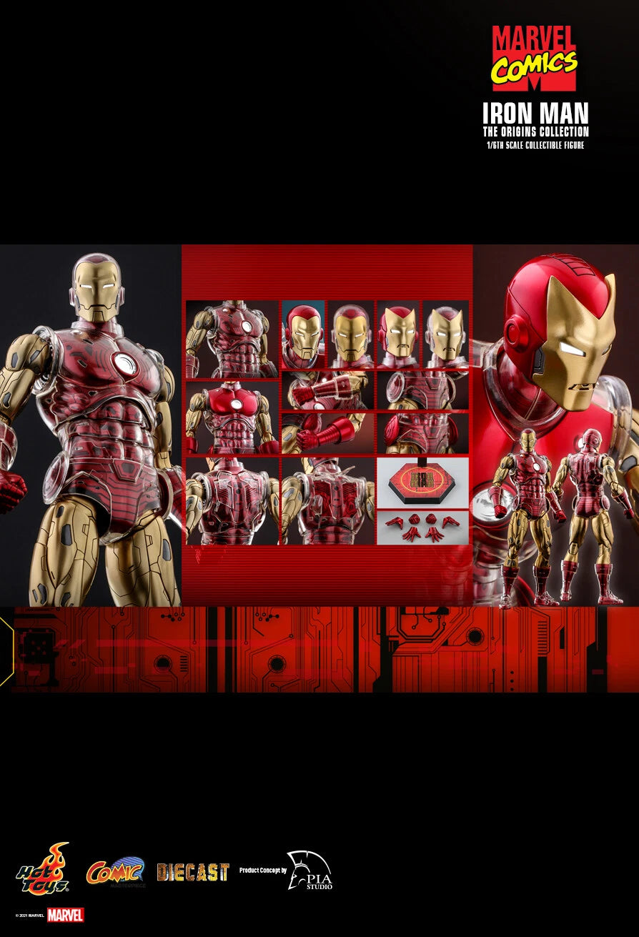 Hot Toys CMS07D37 - Iron Man Origins (Marvel Comics, 1/6)