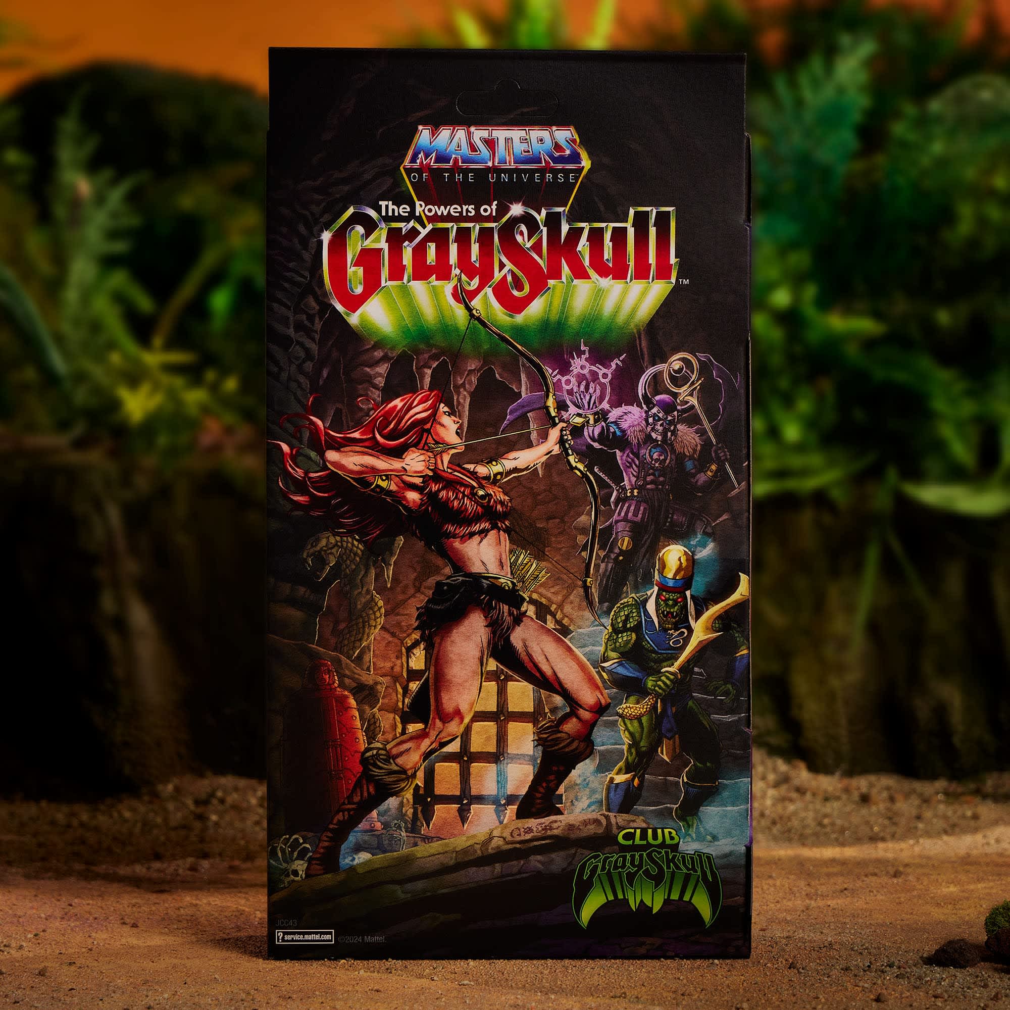 Sharella de The Powers of GraySkull, vista de la figura